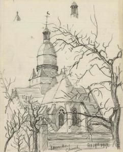 Vauvillers Church. Feb 1917. This item is available to be shared and re-used under the terms of the IWM Non Commercial Licence
